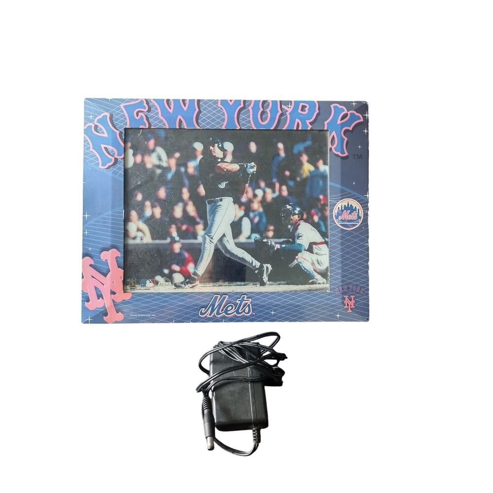 Vintage Mike Piazza NY Mets Light Up Picture Framed Sign Steiner Sports 2007